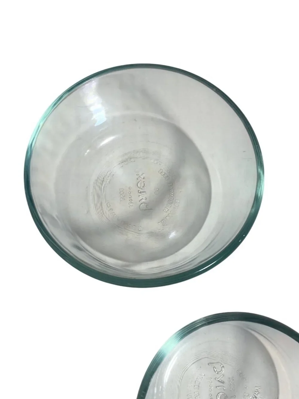 Pyrex Set Of 3 Clear Glass Bowls Round Durable Microwave Safe Baking Prep Dish